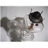 Image 4 : Vintage Clear Oil Lamp w/ Chimney (Wick Adjustment not working)