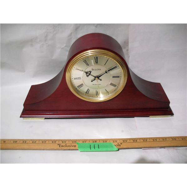 Bulova Westminster Mantle Clock.  Battery Operated (Needs Repair, Chime Works)
