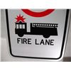Image 3 : Unused Aluminum “No Parking Fire Lane” Sign (12x18”)