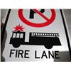 Image 4 : Unused Aluminum “No Parking Fire Lane” Sign (12x18”)