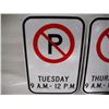 Image 2 : (2) Unused Aluminum “No Parking” Signs (12x18”)