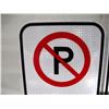 Image 2 : (2) Unused Aluminum “No Parking” Signs (12x18”).  Reflective and Non-Refl