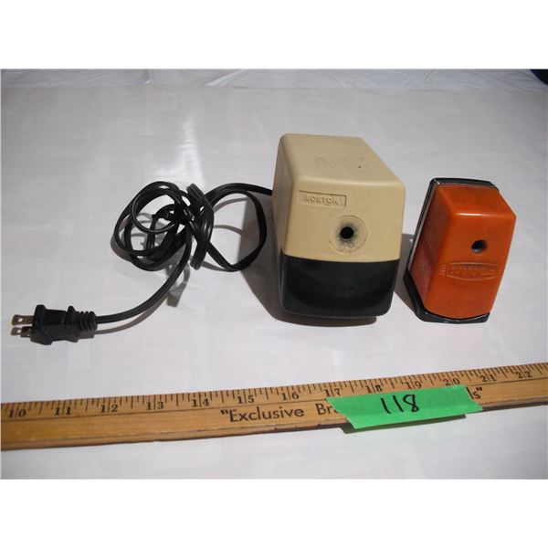 Boston Electric Pencil Sharpener (Working), Bostonette Bakelite Pencil Sharpener