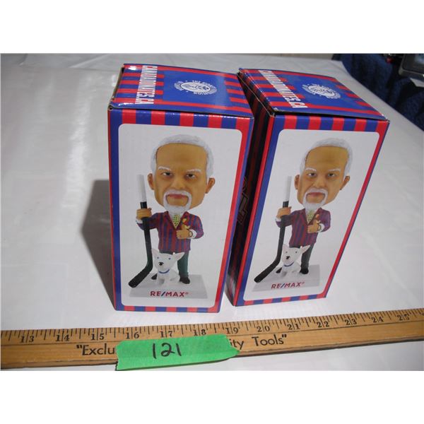 (2) NIB Don Cherry WHL Bobble Heads