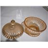 Image 3 : Vintage Glass Candy Dish w/ Lid. 6” tall