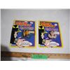 Image 1 : (2) 1990 Playmates Dick Tracy Clip on Magnet in Sealed Package