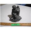 Image 1 : “Wolf Original” Soapstone Carving.  Mother w/ Child and Dog