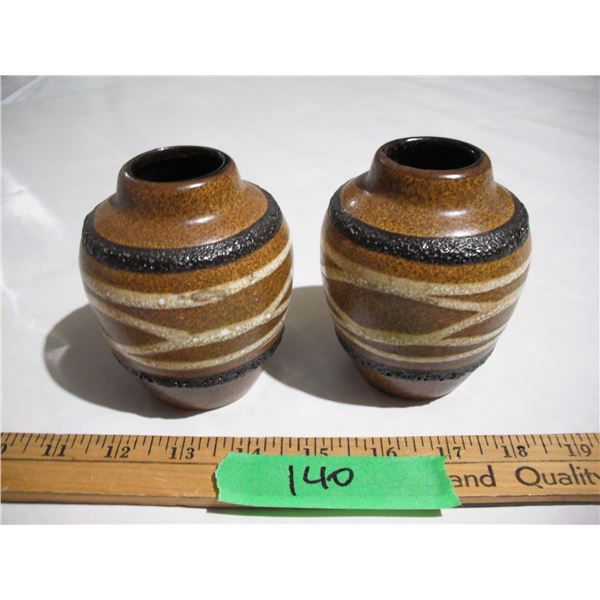 Pair of Scheurich West Germany Pottery Vases