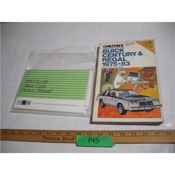 1975-83 Buick Century & Regal Repair Guide, 1976 Monte Carlo Owners Manual