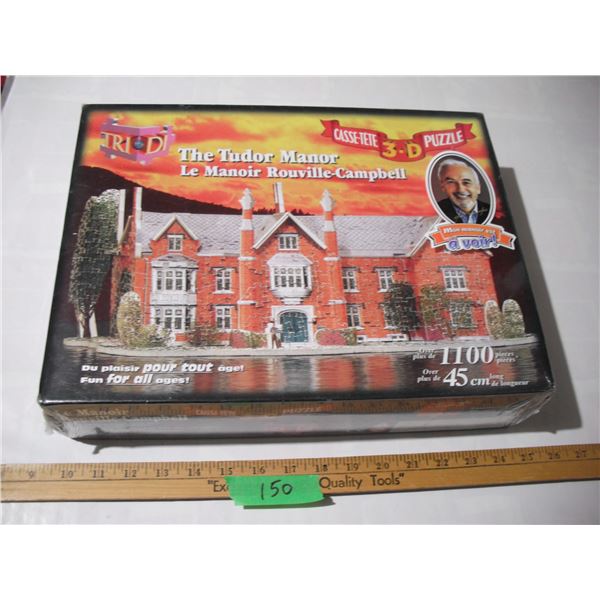 1997 1100pc 3D “The Tudor Manor” Puzzle – Sealed in Box