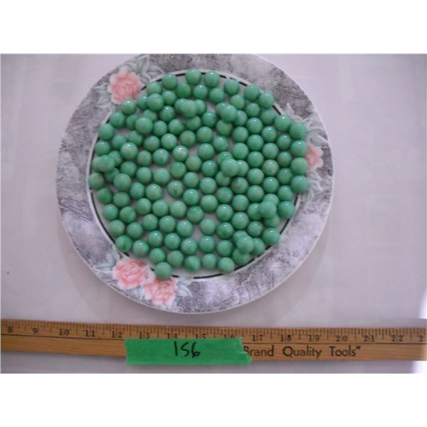 Vintage Green Marbles