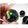 Image 4 : (3) Large 1.5” Diameter Shooter Marbles
