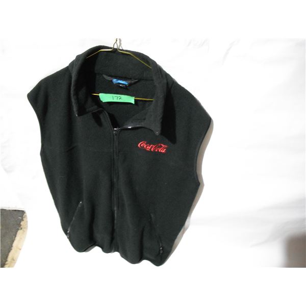 Coca Cola Fleece Vest Size Medium