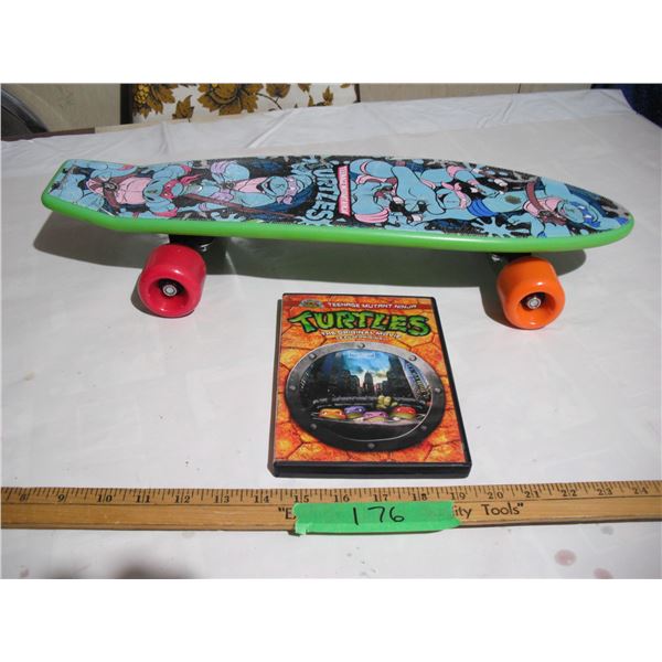 TMNT Skateboard & DVD (As Is)