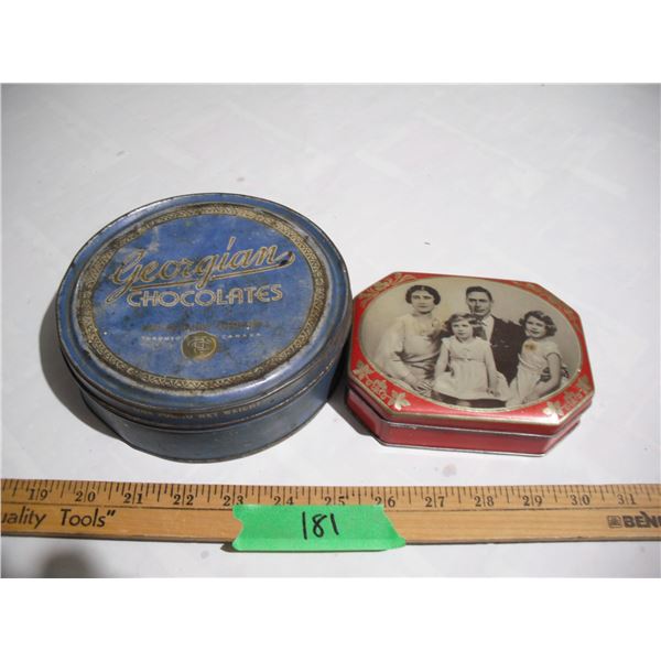 (2) Collector Tins