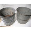 Image 6 : (2) Vintage Hi-Way Refineries Gun Grease Galvanized Pails