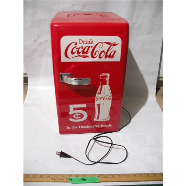 2014 Coca-Cola 18 can Petro Mini-Fridge w/ 110-volt Power Cord (Not Working)
