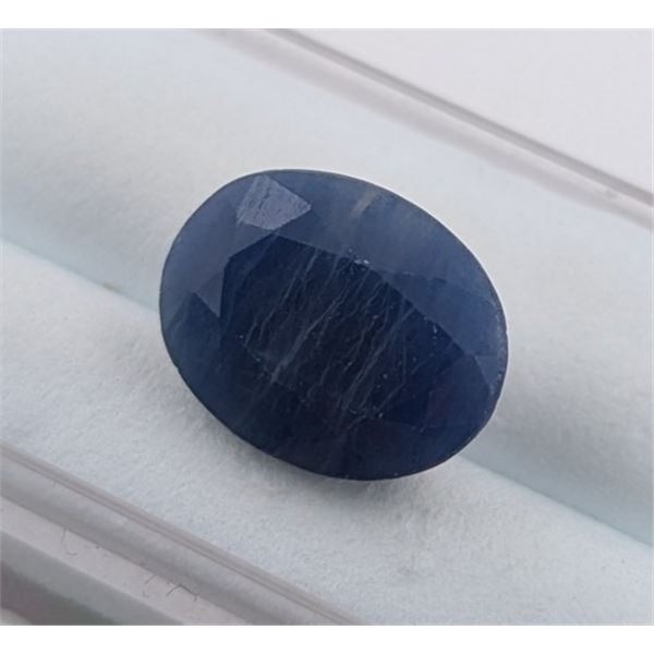 8.41 ct Certified Blue Sapphire gemstone ($10,092 Appraisal)