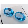 Image 2 : 49.94 ct Certified Royal Blue Topaz gemstone Pair ($9,600 Appraisal)