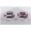 Image 1 : 22.74 ct Certified Pink Kunzite gemstone Pair ($11,370 Appraisal)