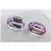 Image 2 : 22.74 ct Certified Pink Kunzite gemstone Pair ($11,370 Appraisal)