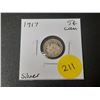 Image 1 : 1917 Canadian Silver Small Five Cents