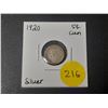 Image 1 : 1920 Canadian Silver Small Five Cents