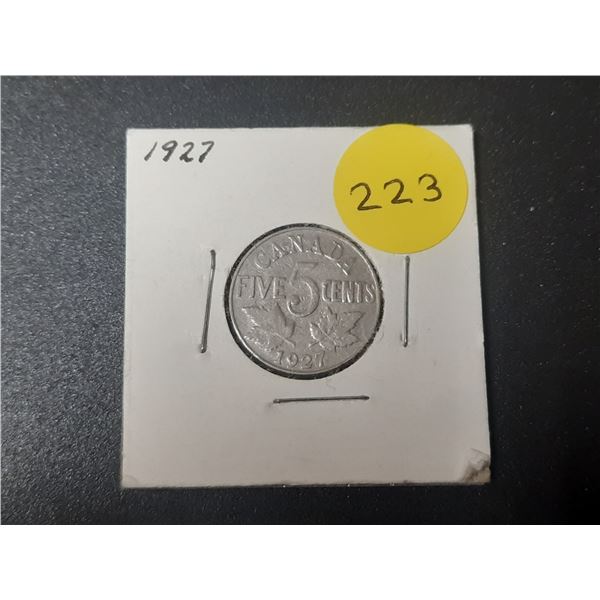 1927 Canadian Five Cents