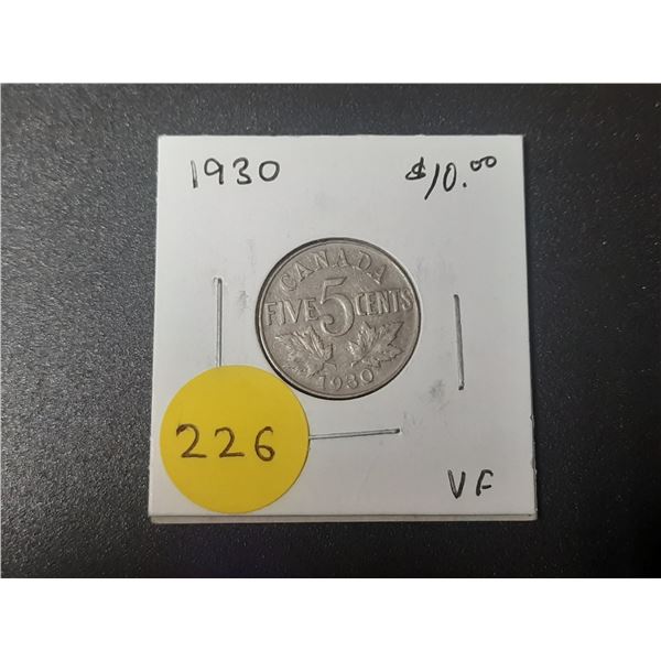 1930 Canadian Five Cents