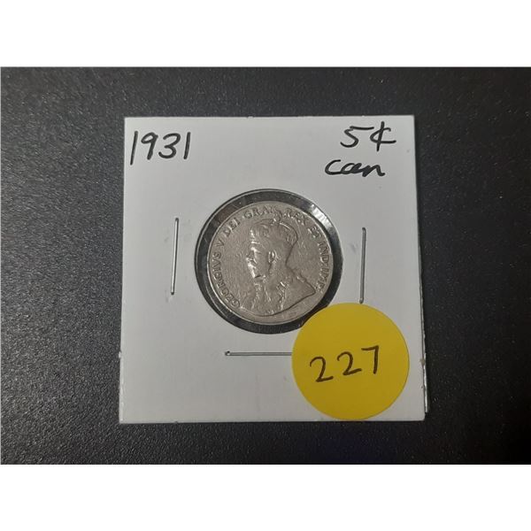 1931 Canadian Five Cents