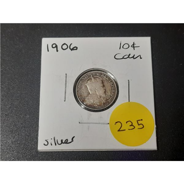 1906 Canadian Silver Ten Cents