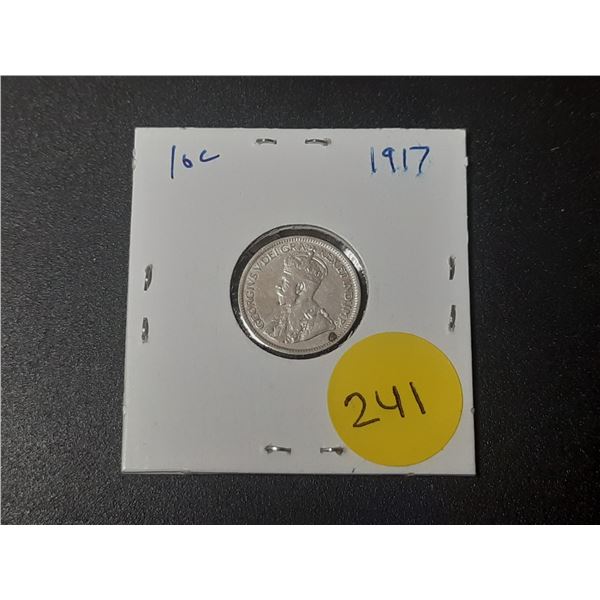 1917 Canadian Silver Ten Cents