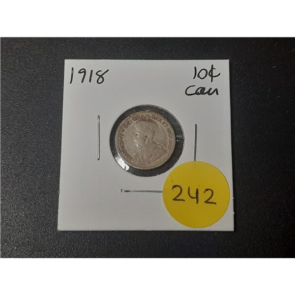 1917 Canadian Silver Ten Cents
