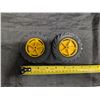 Image 2 : (2) Plastic Rim Plus Tire Parts 3 1/2 Round