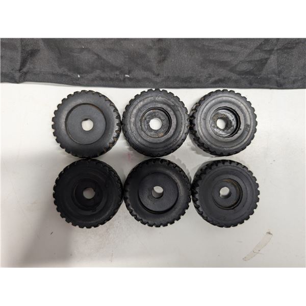 (6) Ertl Tires 2" Round