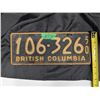 Image 2 : 1950 British Columbia License Plate