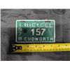 Image 1 : 1978 Bicycle Plate (157 Cudworth)