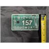 Image 2 : 1978 Bicycle Plate (157 Cudworth)