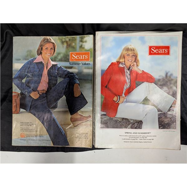 (2) Sears Catalogs 1977 and 1976