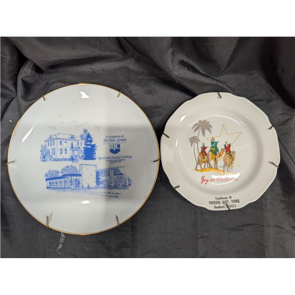 (2) Rosthern Advertising Plates