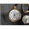 Image 2 : Regina Pocket Watch running Plus 3 Watches, Goldfield, Conidial, Swiss made, All For parts