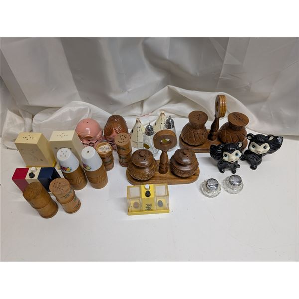 Various Salt and Pepper Shakers as shown
