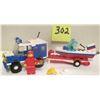 Image 1 : Vintage 1986 Lego #6698 "RV/Speed Boat"