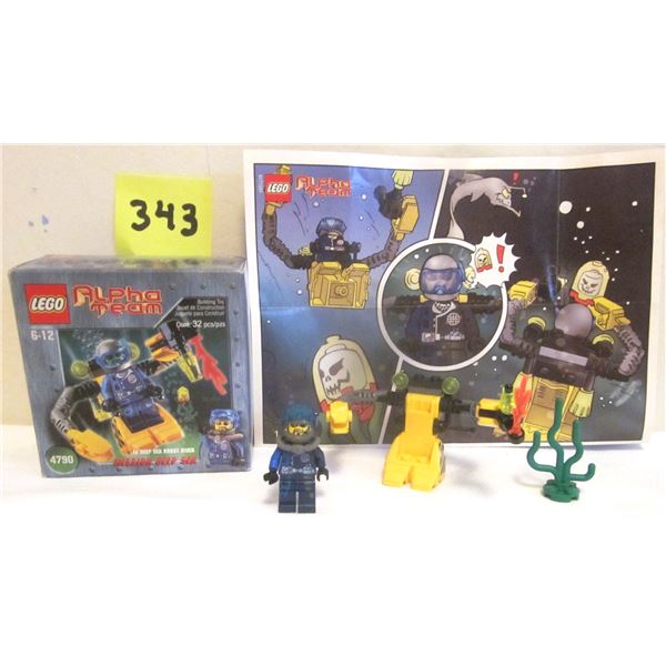 Vintage 2004 Lego #4790 "Deep Sea Robot Diver" w/Box (Alpha Team Mission Deep Sea)