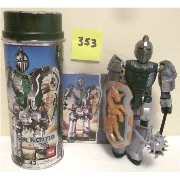 Vintage 2006 Lego #8703 "Sir Kentis" w/ Canister & Instructions (Knight's Kingdom II)