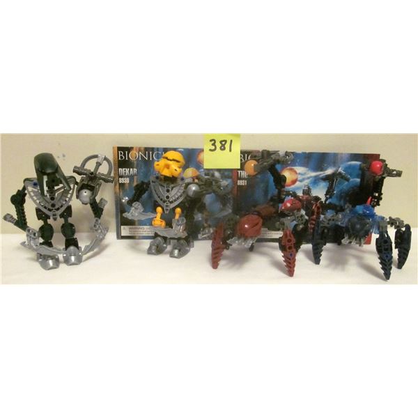 (4) 2007 Lego Bionicle Sets (Metru Nui Matoran) - #8929, #8930, #8931, #8932