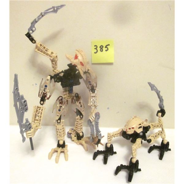 (2) 2009 Lego Bionicle Sets (Bara Magna Glatorian) - #8983 "Chirox", #8977 "Zesk"