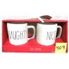 Image 1 : NEW Boxed Set (2) Rae Dunn “Naughty” & “Nice” Mugs