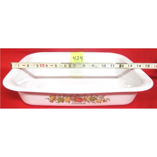 Vintage Corning Ware Spice of Life (A-21) 12”x 10”x 2” Roasting/Baking Di