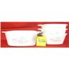 Image 2 : (4) Corning Ware Casserole Dishes (Sizes in Description)